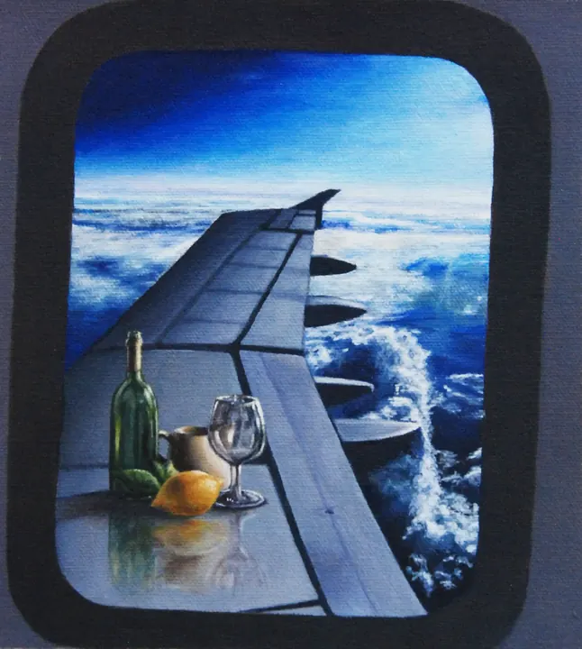 Bodegón 4, 2015. Acrílico sobre lienzo, 10 × 8 pulg.. Trillizos Torres Pacheco.