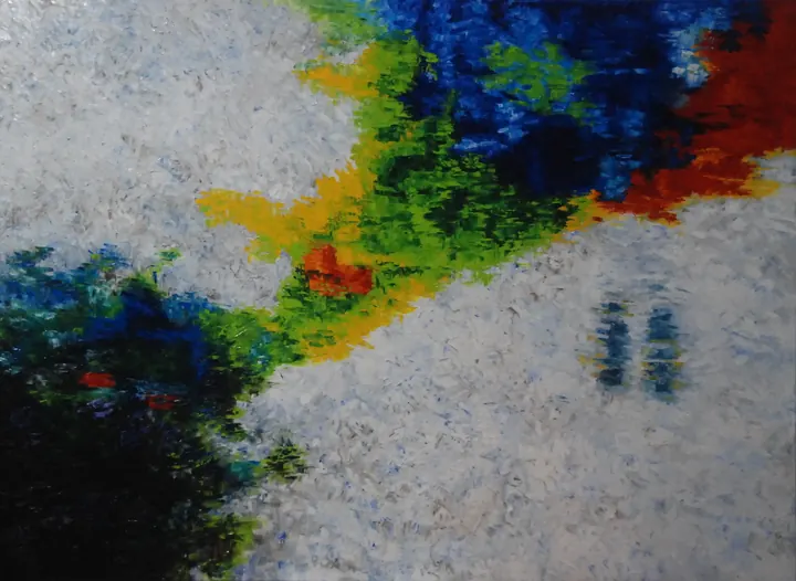 Libertad, 2019. Óleo sobre lienzo, 36 × 48 pulg.. Trillizos Torres Pacheco.