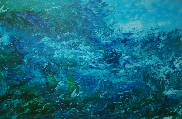 San Marino, 2020. Acrílico sobre lienzo, 200 × 300 cm. Trillizos Torres Pacheco.